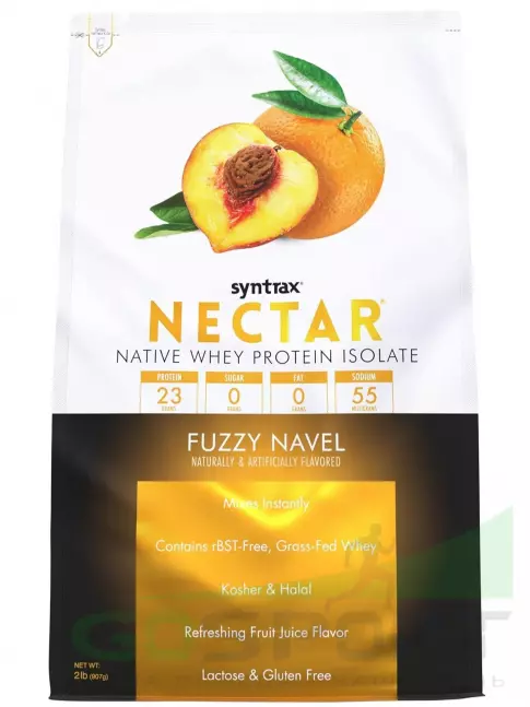 Изолят протеина SYNTRAX Nectar 907 г, Персик-Апельсин Изолят протеина SYNTRAX Nectar 907 г, Персик-Апельсин