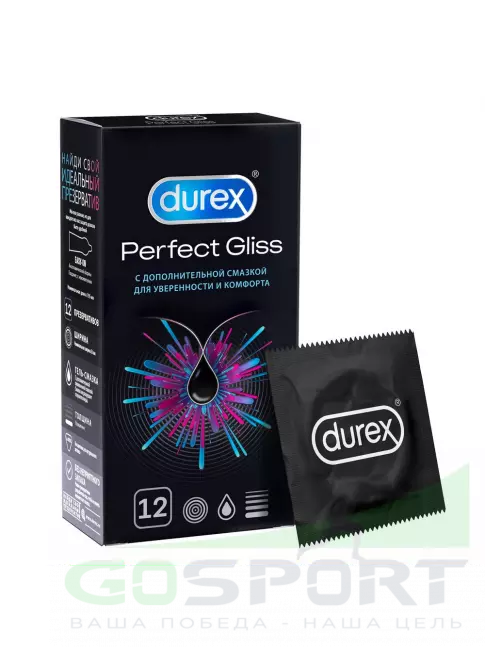 Презервативы Durex Perfect Gliss 12 шт Презервативы Durex Perfect Gliss 12 шт