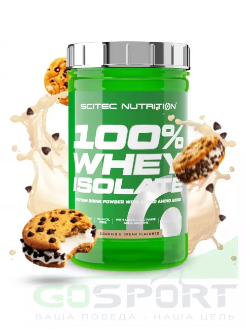 Изолят протеина Scitec Nutrition 100% Whey Isolate 700 г, Печенье-крем Изолят протеина Scitec Nutrition 100% Whey Isolate 700 г, Печенье-крем