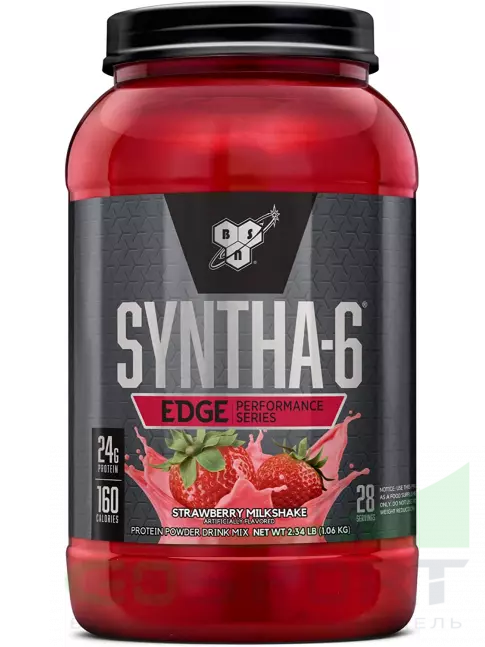 Комплексный протеин BSN SYNTHA-6 EDGE 1040 г, Молочный коктейль с клубникой Комплексный протеин BSN SYNTHA-6 EDGE 1040 г, Молочный коктейль с клубникой