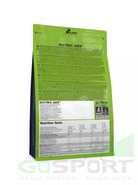 Углеводная загрузка OLIMP Dextrex Juice 1000 г, Яблоко Углеводная загрузка OLIMP Dextrex Juice 1000 г, Яблоко