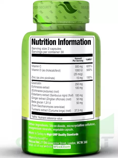 Витаминный комплекс Orzax Immune Defense 60 капсул Витаминный комплекс Orzax Immune Defense 60 капсул