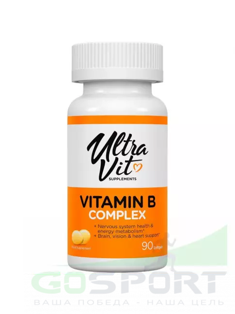 Витамины группы B UltraVit Vitamin B complex 90 капсул Витамины группы B UltraVit Vitamin B complex 90 капсул