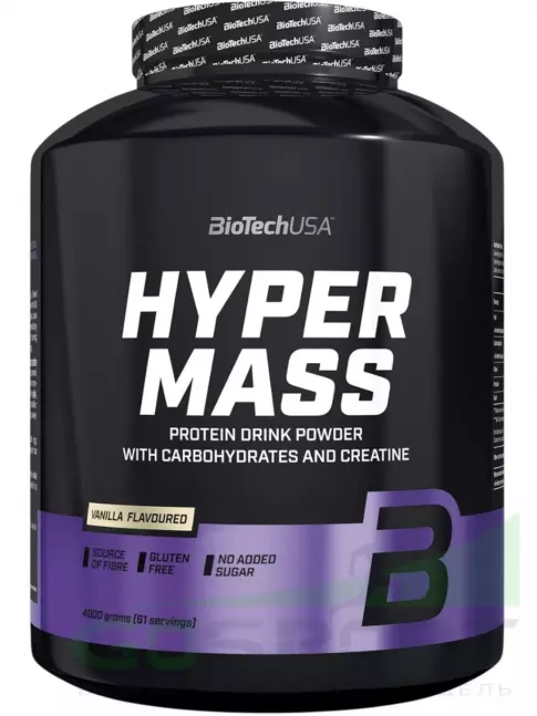 Гейнер BioTechUSA Hyper Mass 4000 г, Ваниль Гейнер BioTechUSA Hyper Mass 4000 г, Ваниль