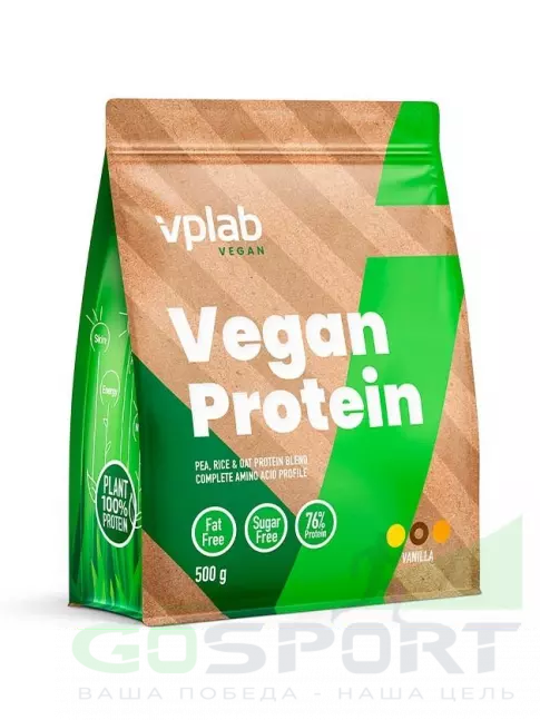 Протеин для веганов VP Laboratory Vegan Protein 500 г, Ваниль Протеин для веганов VP Laboratory Vegan Protein 500 г, Ваниль