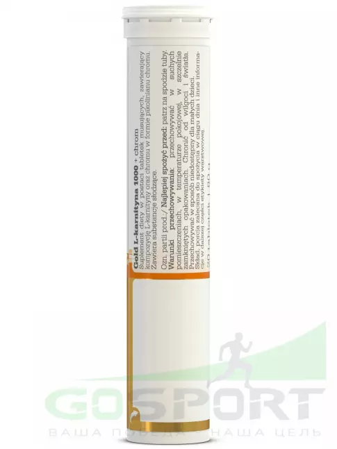 L-Карнитин в капсулах OLIMP Gold L-Carnitine 1000+chromium 20 шипучих таблеток, Апельсин L-Карнитин в капсулах OLIMP Gold L-Carnitine 1000+chromium 20 шипучих таблеток, Апельсин