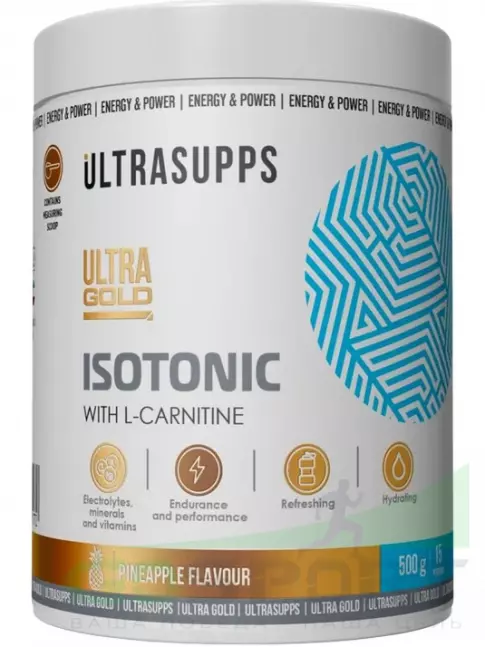 Изотоник UltraSupps Isotonic 500 г, Ананас