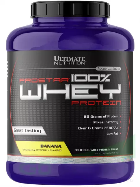 Сывороточный протеин Ultimate Nutrition Prostar Whey 2390 г, Банан Сывороточный протеин Ultimate Nutrition Prostar Whey 2390 г, Банан