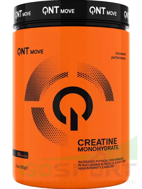 Креатин моногидрат QNT Creatine Monohydrate 300 г, Натуральный Креатин моногидрат QNT Creatine Monohydrate 300 г, Натуральный