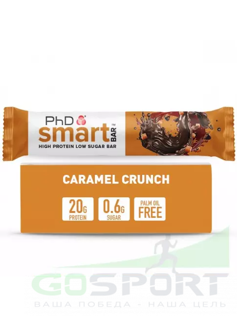 Протеиновый батончик PhD Nutrition Smart Bar 12 x 64 г, Карамель Протеиновый батончик PhD Nutrition Smart Bar 12 x 64 г, Карамель