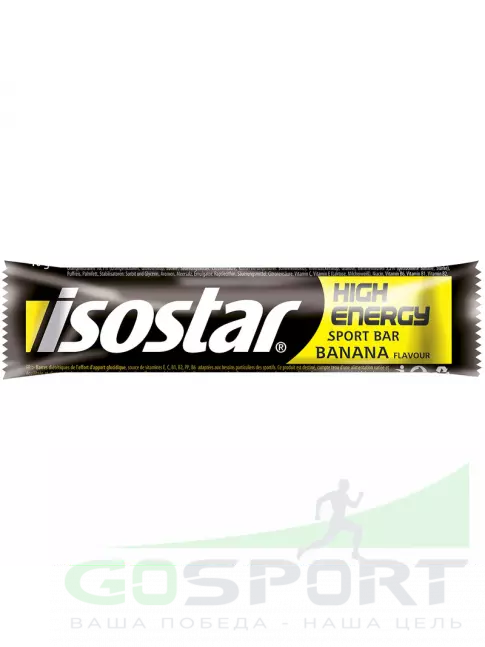 Энергетический батончик Isostar High Energy 1 батончик x 35 г, Банан Энергетический батончик Isostar High Energy 1 батончик x 35 г, Банан