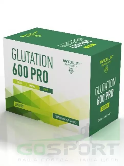 L-Глютамин WolfSport Glutation 600 PRO 20 x 4,5 г, Вишня L-Глютамин WolfSport Glutation 600 PRO 20 x 4,5 г, Вишня