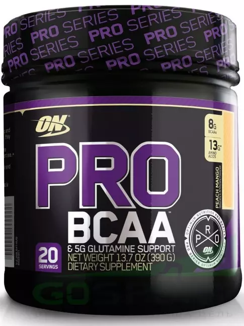 BCAA Optimum Nutrition PRO BCAA 2:1:1 390 г, Персик - Манго BCAA Optimum Nutrition PRO BCAA 2:1:1 390 г, Персик - Манго