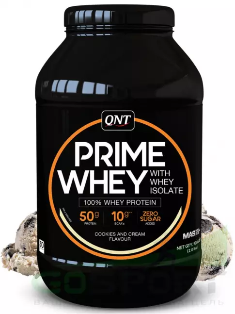 Комплексный протеин QNT PRIME WHEY 908 г, Печенье крем