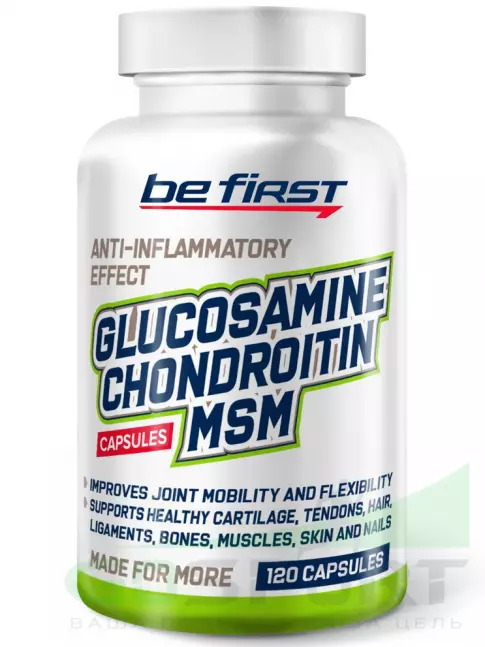 Глюкозамин хондроитин Be First Glucosamine Chondroitin MSM Capsules 120 капсул Глюкозамин хондроитин Be First Glucosamine Chondroitin MSM Capsules 120 капсул