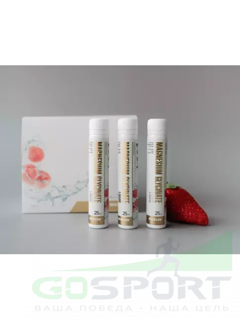 Магний MAXLER Magnesium Glycinate Liquid 14 x 25 мл, Клубника Магний MAXLER Magnesium Glycinate Liquid 14 x 25 мл, Клубника
