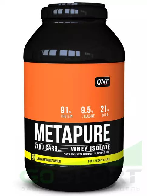 Изолят протеина QNT METAPURE ZERO CARB 2000 г, Лимон - Меренга Изолят протеина QNT METAPURE ZERO CARB 2000 г, Лимон - Меренга