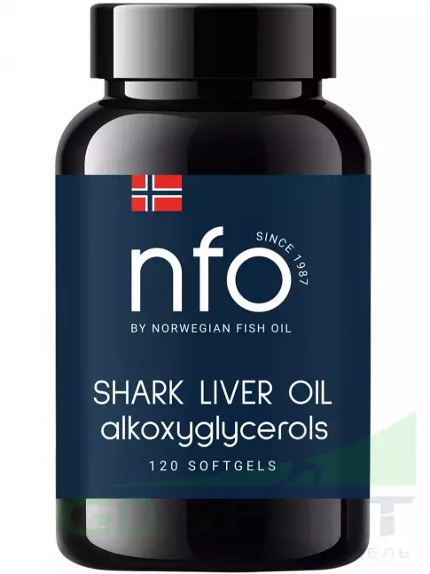 Омега-3 NFO Shark liver oil 500 mg 120 капсул Омега-3 NFO Shark liver oil 500 mg 120 капсул