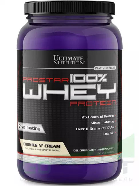 Сывороточный протеин Ultimate Nutrition Prostar Whey 907 г, Печенье - крем Сывороточный протеин Ultimate Nutrition Prostar Whey 907 г, Печенье - крем