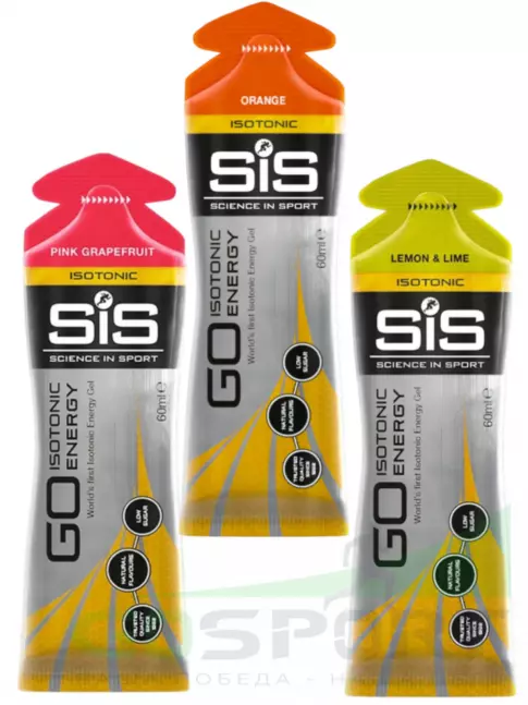 Гель питьевой SCIENCE IN SPORT (SiS) GO Isotonic Energy Gels 3 x 60 мл, Микс №4