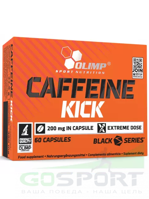 Кофеин OLIMP CAFFEINE KICK 200 mg 60 капсул Кофеин OLIMP CAFFEINE KICK 200 mg 60 капсул