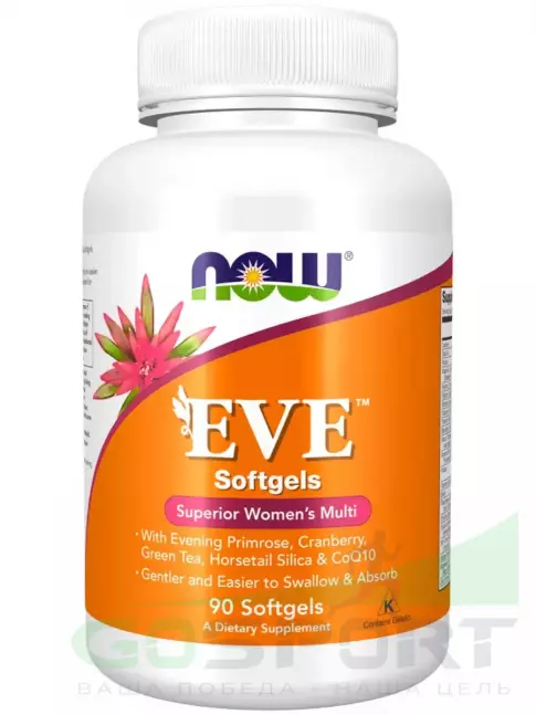 Витамины для женщин NOW Foods EVE Women's Multiple Vitamin 90 капсул Витамины для женщин NOW Foods EVE Women's Multiple Vitamin 90 капсул