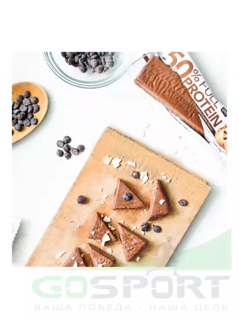 Протеиновый батончик QNT 50% FULL PROTEIN BAR 12 x 50 г, Клубника Протеиновый батончик QNT 50% FULL PROTEIN BAR 12 x 50 г, Клубника