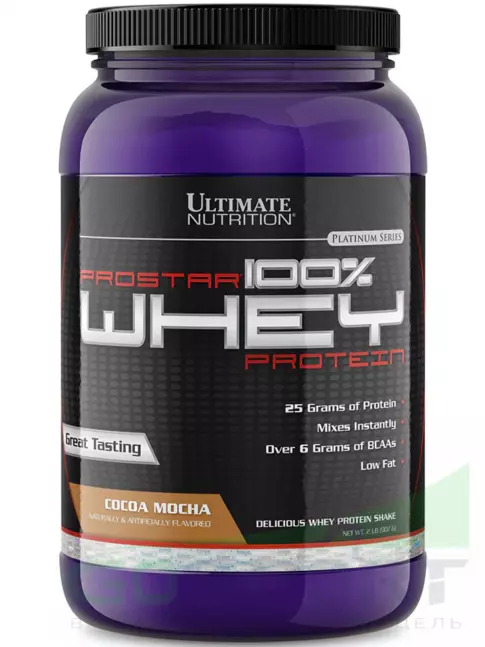 Сывороточный протеин Ultimate Nutrition Prostar Whey 907 г + шейкер, Какао Мокко Сывороточный протеин Ultimate Nutrition Prostar Whey 907 г + шейкер, Какао Мокко