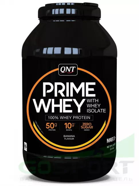 Комплексный протеин QNT PRIME WHEY 2000 г, Банан Комплексный протеин QNT PRIME WHEY 2000 г, Банан