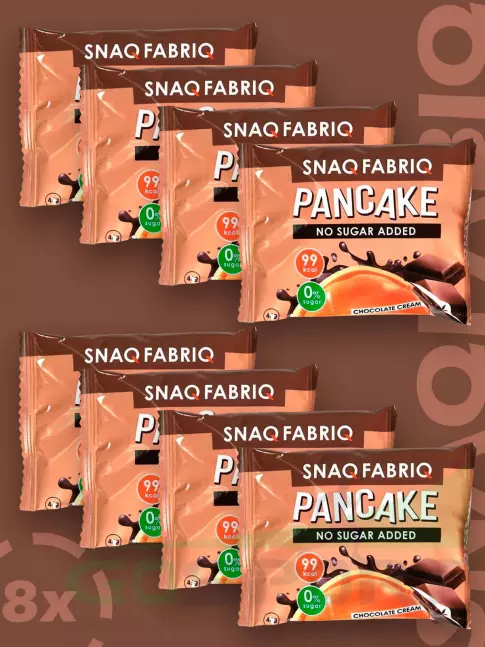 Протеиновый батончик SNAQ FABRIQ Панкейк с начинкой 8 х 45 г, Нежный шоколад Протеиновый батончик SNAQ FABRIQ Панкейк с начинкой 8 х 45 г, Нежный шоколад