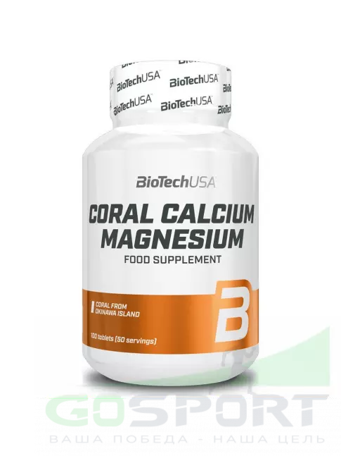 Кальций & магний BioTechUSA Coral Calcium Magnesium 100 таблетокё Кальций & магний BioTechUSA Coral Calcium Magnesium 100 таблетокё
