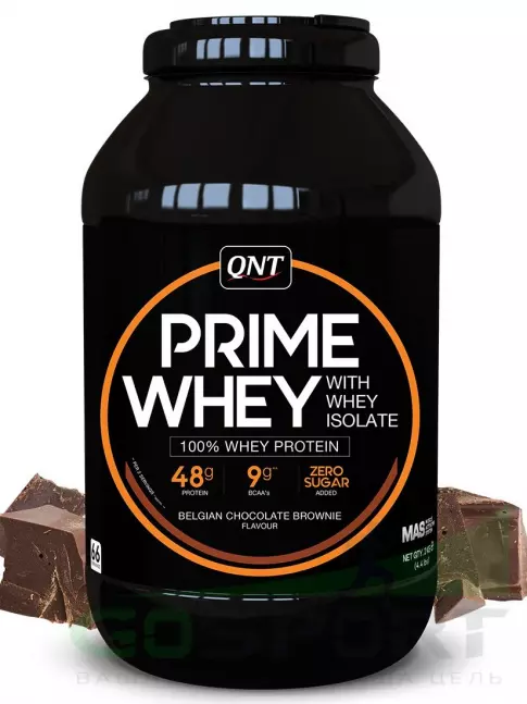 Комплексный протеин QNT PRIME WHEY 2000 г, Бельгийский шоколад брауни Комплексный протеин QNT PRIME WHEY 2000 г, Бельгийский шоколад брауни