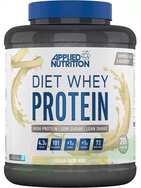 Сывороточный протеин APPLIED NUTRITION Diet Whey 1800 г, Ванильное мороженое Сывороточный протеин APPLIED NUTRITION Diet Whey 1800 г, Ванильное мороженое