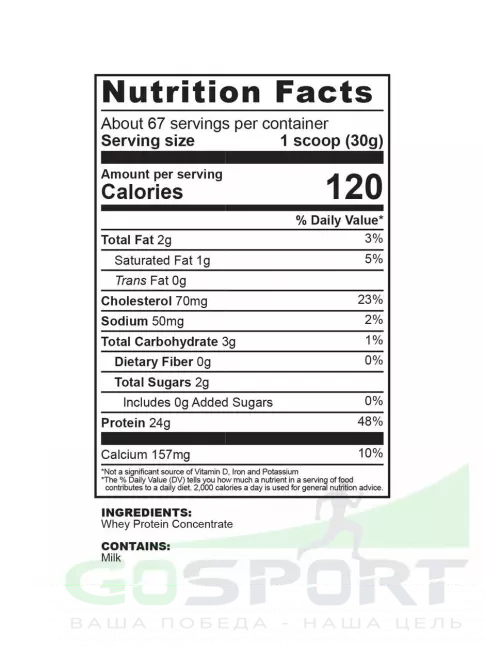Сывороточный протеин Ultimate Nutrition PROSTAR 100% RAW 1000 г, Натуральный