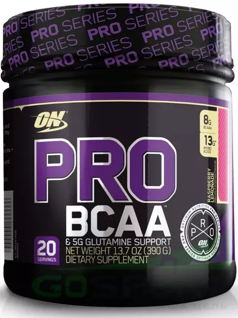 BCAA Optimum Nutrition PRO BCAA 2:1:1 390 г, Малиновый лимонад BCAA Optimum Nutrition PRO BCAA 2:1:1 390 г, Малиновый лимонад