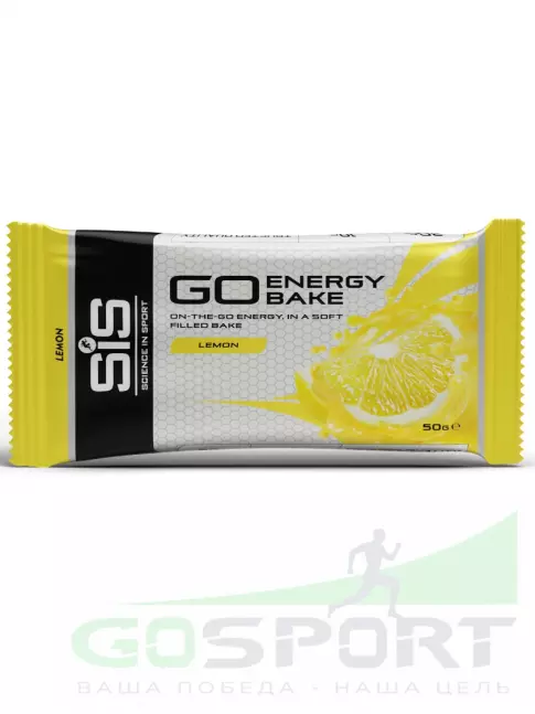 Энергетический батончик SCIENCE IN SPORT (SiS) GO Energy Bake 50 г, Лимон Энергетический батончик SCIENCE IN SPORT (SiS) GO Energy Bake 50 г, Лимон