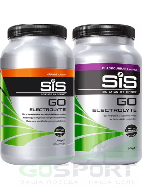 Изотоник SCIENCE IN SPORT (SiS) GO Electrolyte Powder 2 x 1600 г, Апельсин, Черная смородина Изотоник SCIENCE IN SPORT (SiS) GO Electrolyte Powder 2 x 1600 г, Апельсин, Черная смородина