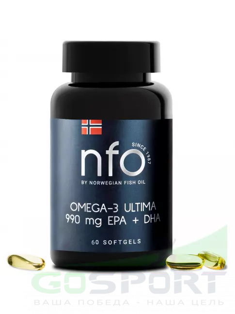 Омега-3 NFO Omega-3 Ultima 60 капсул Омега-3 NFO Omega-3 Ultima 60 капсул