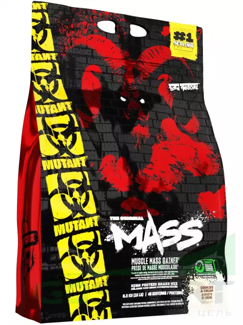 Гейнер Mutant Mass 6800 г, Печенье с кремом Гейнер Mutant Mass 6800 г, Печенье с кремом