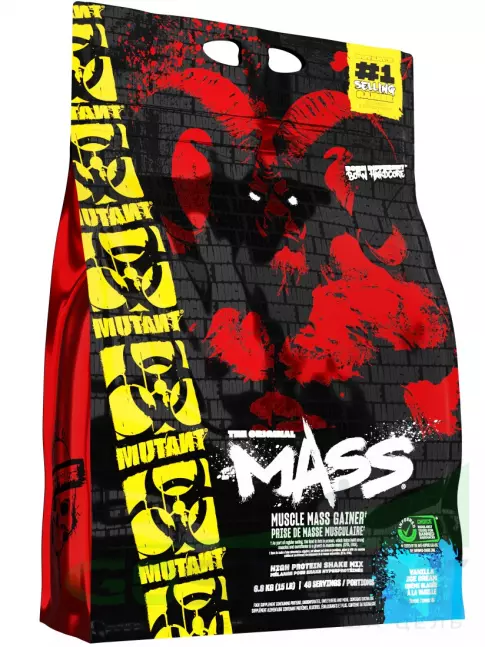 Гейнер Mutant Mass 6800 г + шейкер, Ванильное мороженое Гейнер Mutant Mass 6800 г + шейкер, Ванильное мороженое