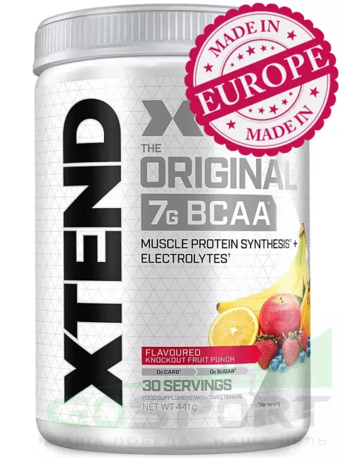 BCAA Xtend Original (EU) 441 г, Фруктовый пунш BCAA Xtend Original (EU) 441 г, Фруктовый пунш