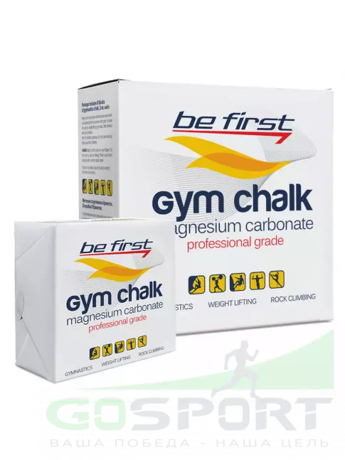 Спортивная магнезия Be First Спортивная магнезия Gym Chalk (брикеты) 8 брикетов, Белый