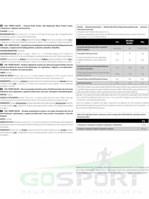 Изолят протеина Scitec Nutrition 100% Hydro Isolate 700 г, Шоколад