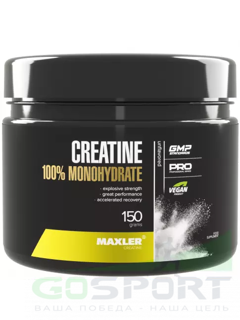 Креатин моногидрат MAXLER Creatine 100% Monohydrate 150 г Креатин моногидрат MAXLER Creatine 100% Monohydrate 150 г