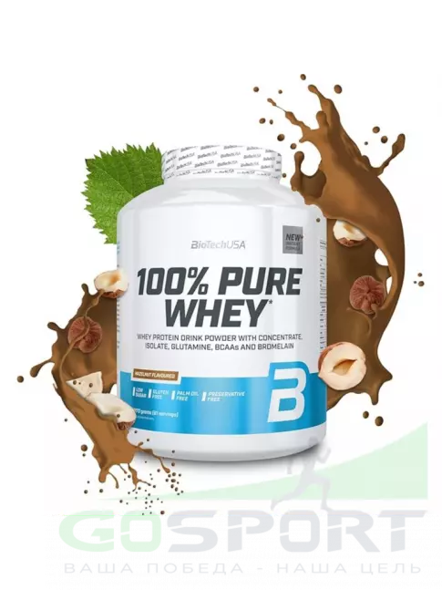 Сывороточный протеин BioTechUSA 100% Pure Whey 2270 г, Фундук