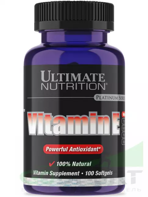 Витамин E Ultimate Nutrition VITAMIN E 100 капсул Витамин E Ultimate Nutrition VITAMIN E 100 капсул