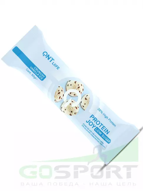 Протеиновый батончик QNT PROTEIN JOY BAR 60 г, Хрустящий ванильный лед Протеиновый батончик QNT PROTEIN JOY BAR 60 г, Хрустящий ванильный лед