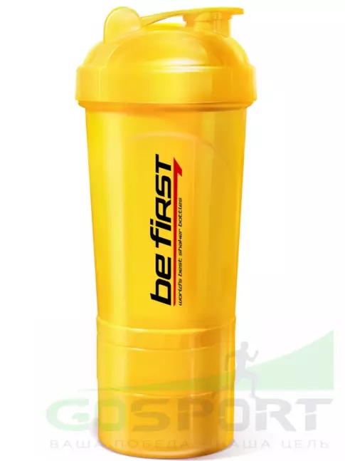 Шейкер 600 мл Be First Shaker 3in1 TS1352 500 мл, Желтый Шейкер 600 мл Be First Shaker 3in1 TS1352 500 мл, Желтый