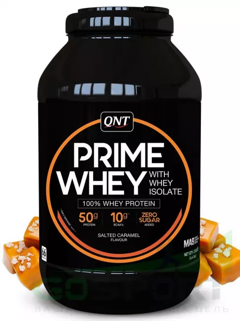 Комплексный протеин QNT PRIME WHEY 2000 г, Соленая карамель Комплексный протеин QNT PRIME WHEY 2000 г, Соленая карамель