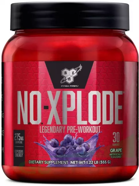 Предтреник в порошке BSN NO-XPLODE 3.0 New 555 г, Виноград Предтреник в порошке BSN NO-XPLODE 3.0 New 555 г, Виноград